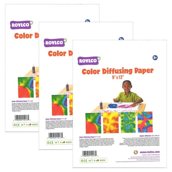 Roylco Color Diffusing Paper, 9in. x 12in., 150PK 15213